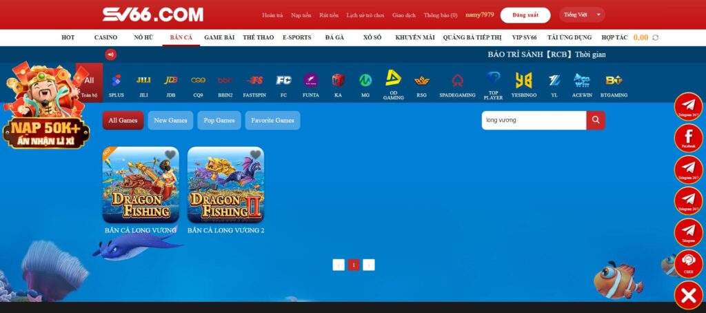 Bắn cá Long Vương SV66 - Khám phá tựa game săn cá siêu hot 9 Bắn cá Long Vương SV66 nhận về sự quan tâm của nhiều tay cược