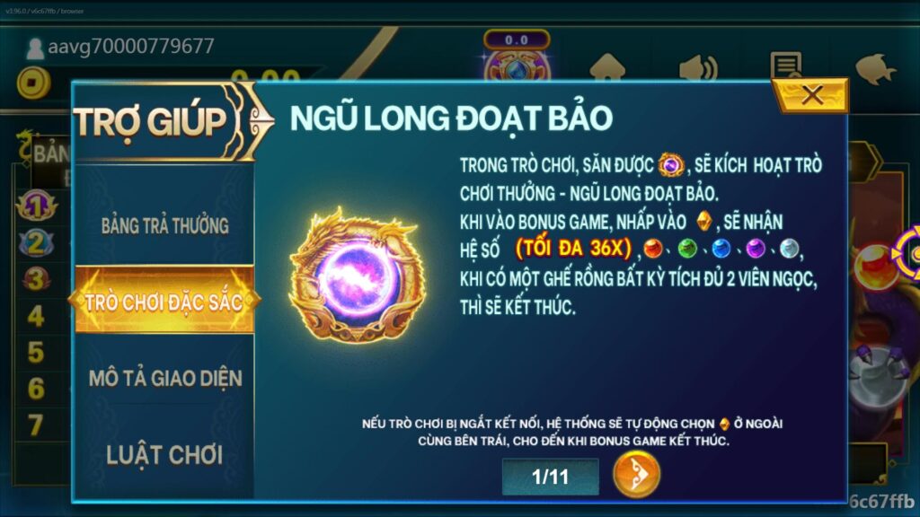 Bắn cá Ngũ Long SV66 - Thế giới đại dương đa sắc màu 10 Tìm hiểu luật chơi Bắn cá Ngũ Long SV66 chi tiết