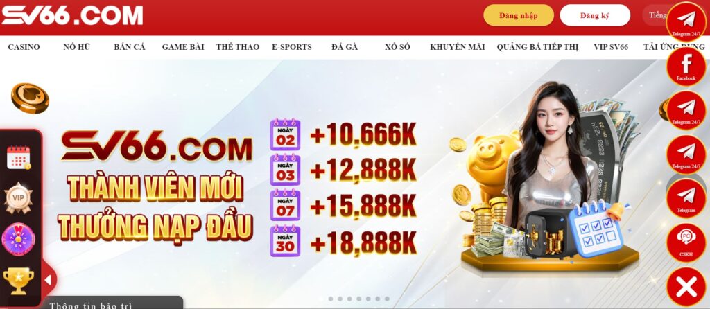 Đăng ký SV66 - Hướng dẫn thao tác từ A đến Z 9 Người chơi truy cập vào SV66