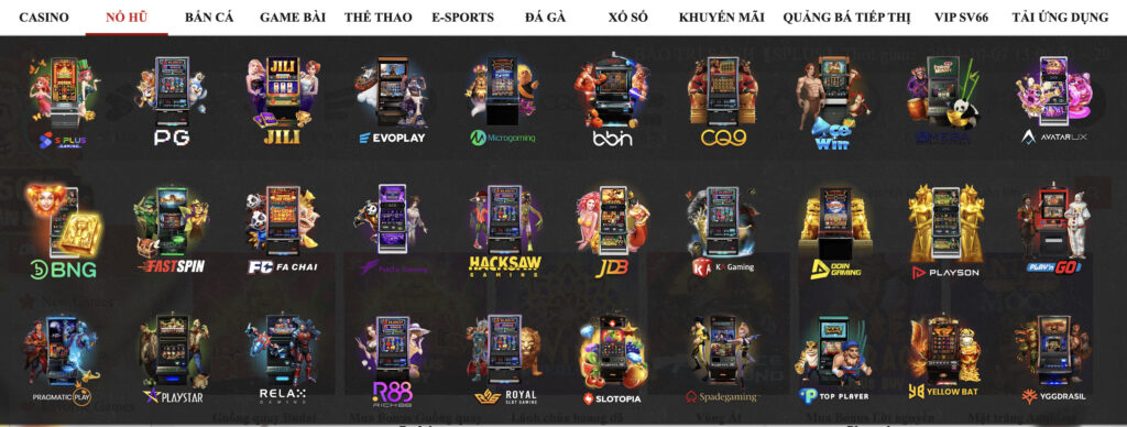 Nổ hũ SV66 - Danh mục game ấn tượng, đặc sắc nhất 2024 5 Nổ hũ SV66 là một thể loại game trực tuyến thu hút số lượng lớn người tham gia