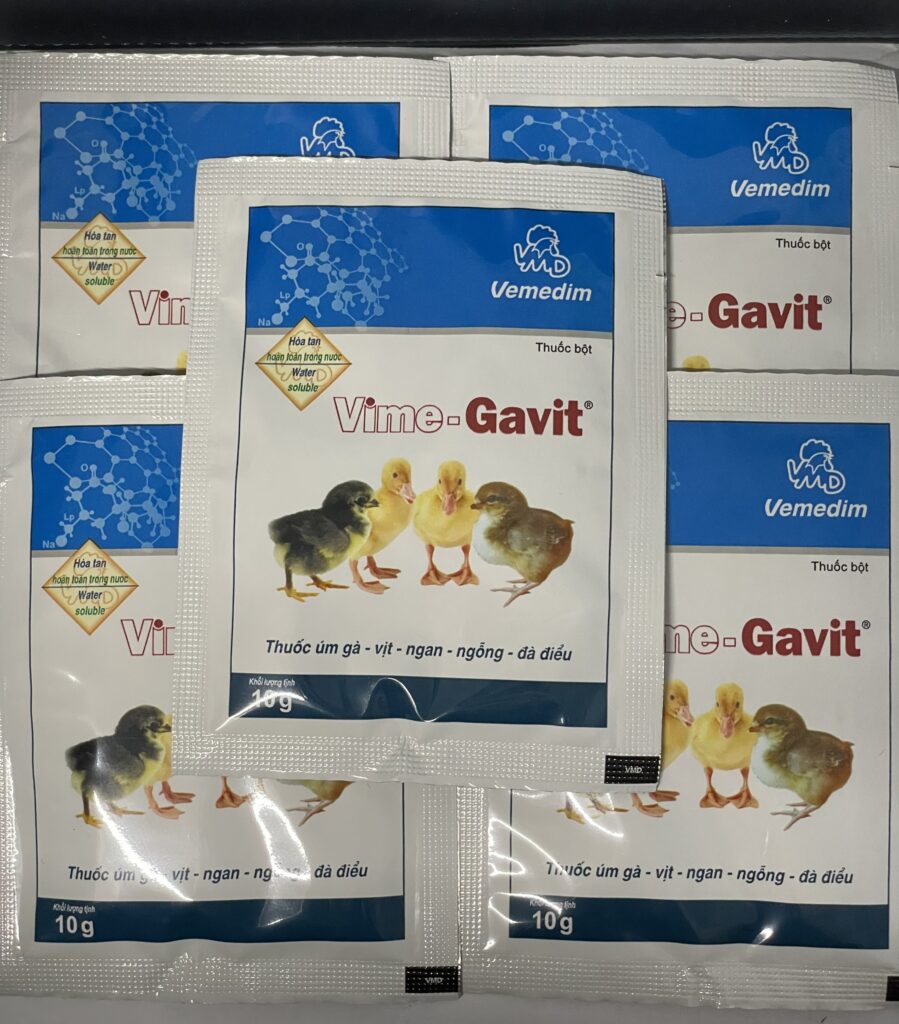 Thuốc úm gà con - Tìm hiểu công dụng và cách dùng chuẩn 9 Thuốc úm Vime – Gavit dùng được cho cả vịt cùng một vài loại gia cầm khác